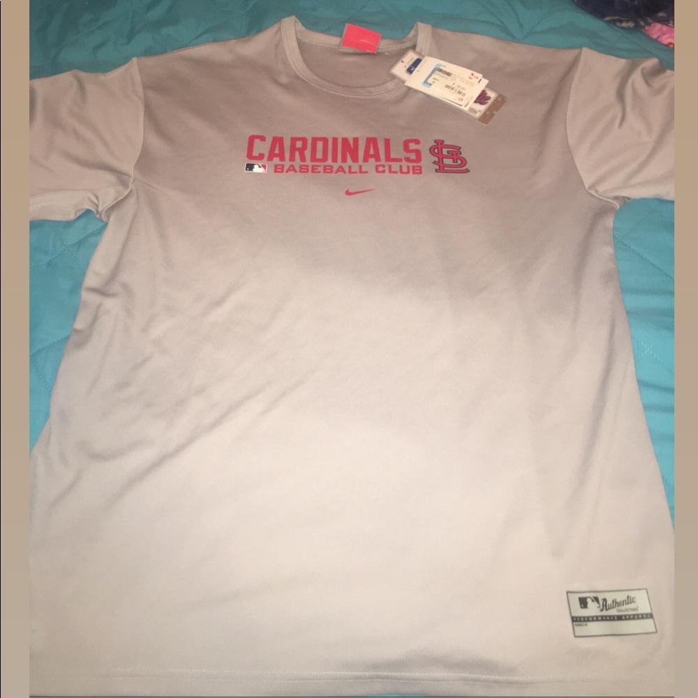 Gray Nike St. Louis Cardinals Baseball Club.